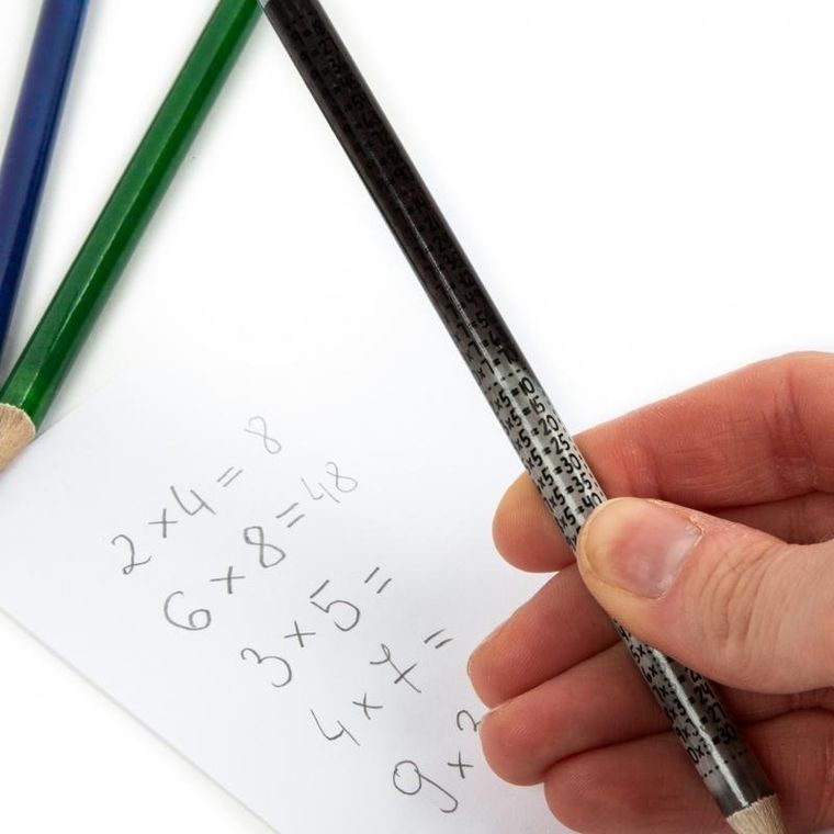 Kidea, ołówek z gumką HB, Magic, Tabliczka mnożenia, 3 szt.