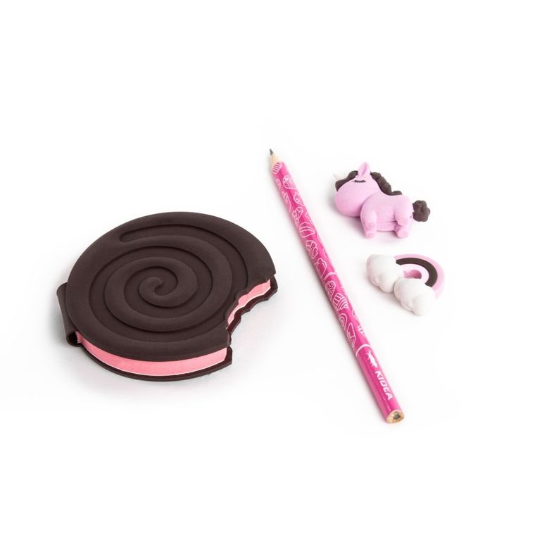 Kidea, pamiętnik z akcesoriami, malinowy krem