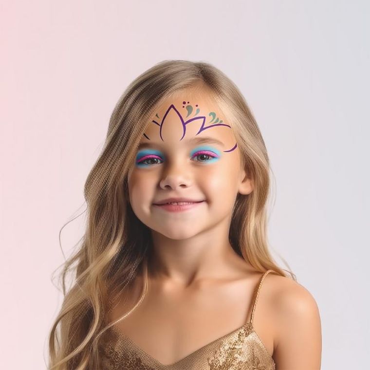 Kidea, Princess z tiarą, farbki do twarzy