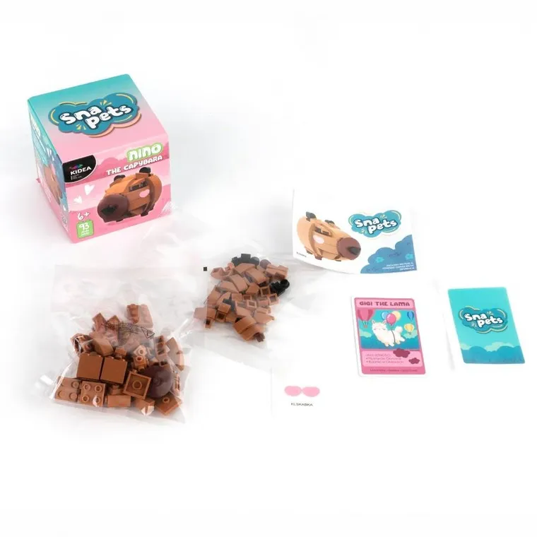 Kidea, Snapets, klocki, brązowa kapibara, 93 elementy