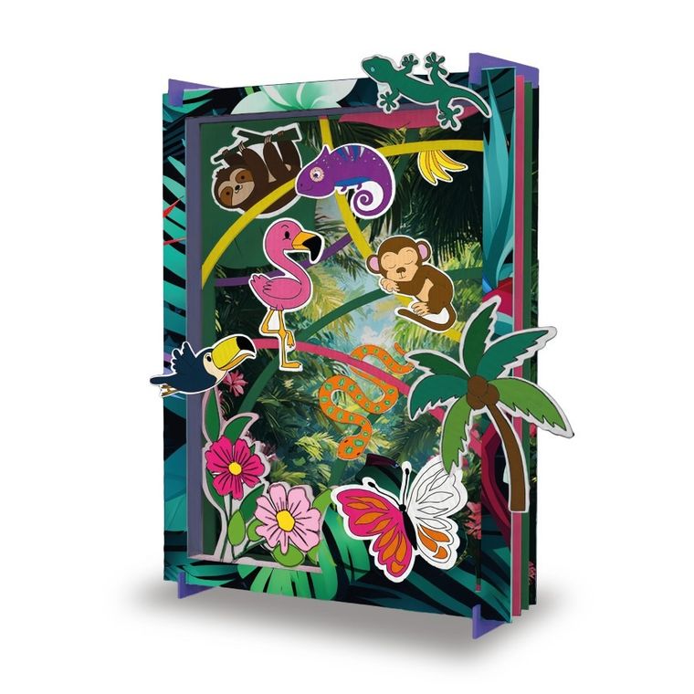 Kidea, Tajemnice tropików, obraz 3D, zestaw do malowania