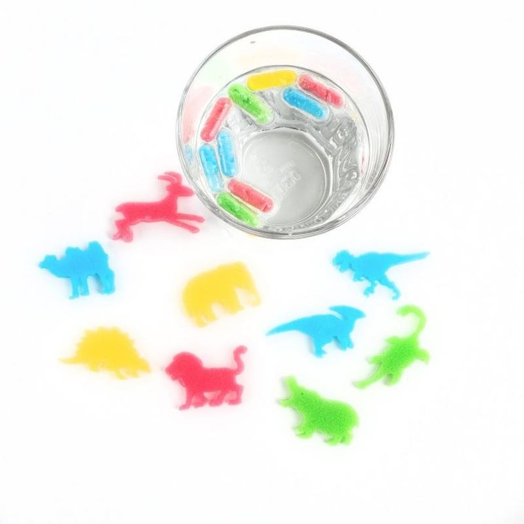 Kidea, Tajemnicze Kapsulkowe Figurki, rosnące figurki, dinozaury, 12 szt.