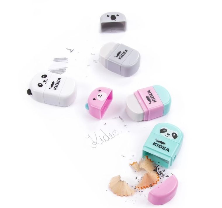 Kidea, temperówka z gumką, misie