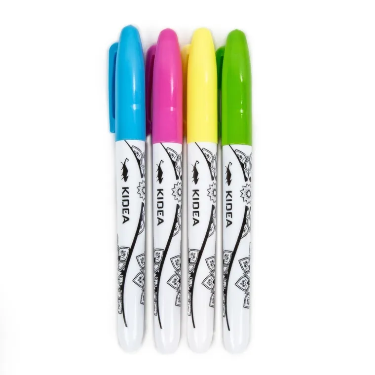 Kidea, witraże z markerami, misie, 4 kolory