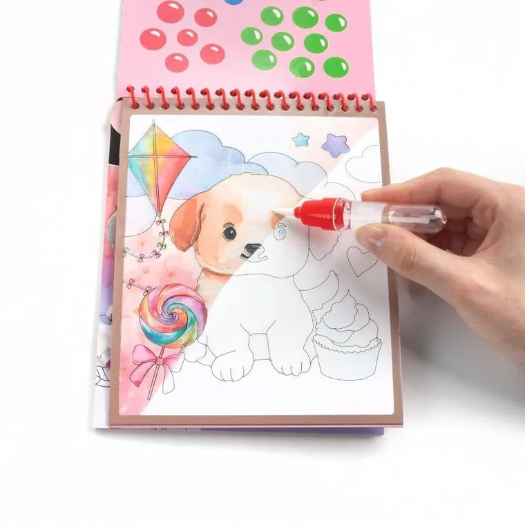 Kidea, wodna kolorowanka, pieski