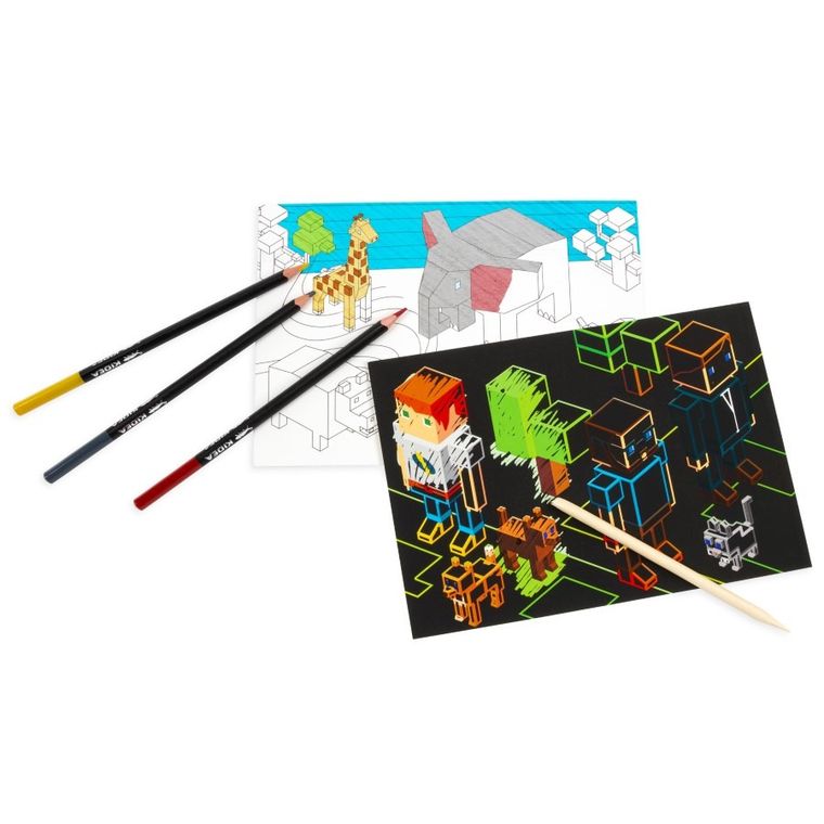 Kidea, wydrapywanka i kolorowanka, 2w1, game