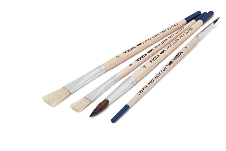 Kidea, zestaw pędzli szkolnych, 3 szt.