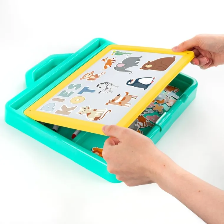 Kidea, ZOO, przenośny zestaw tablic 5w1, zestaw kreatywny