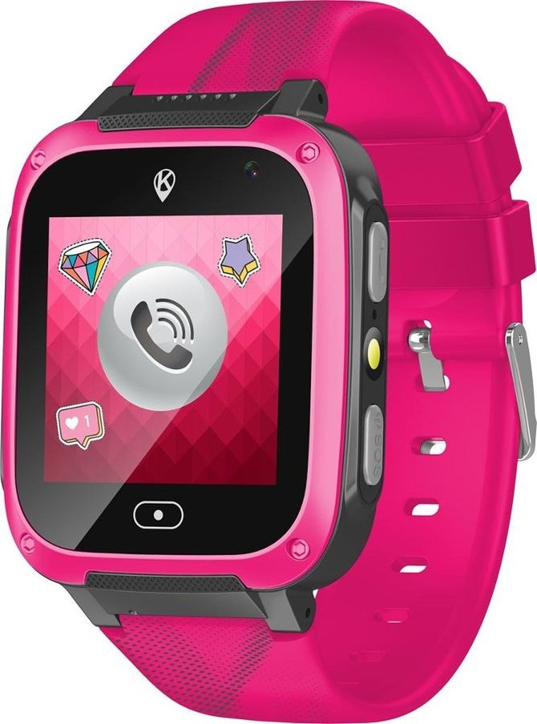 Kidiz Watch, Basic, smartwatch dla dziecka, różowy
