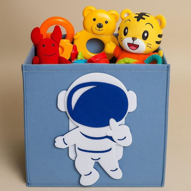 Kids Collection, Molki, filcowy pojemnik na zabawki, 30-30-30 cm