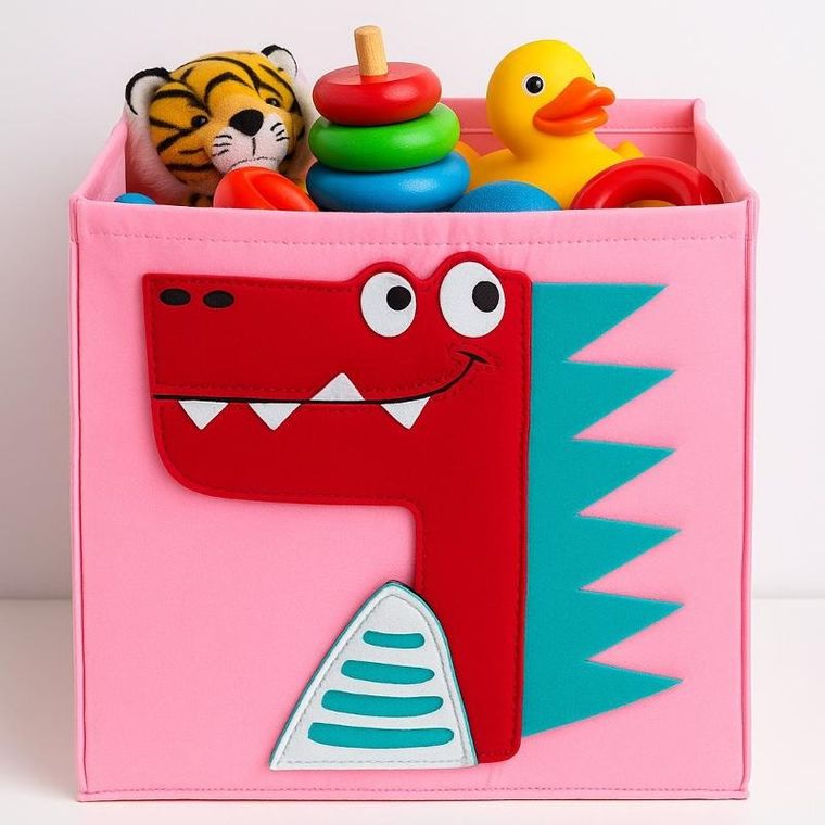 Kids Collection, Molki, filcowy pojemnik na zabawki, 30-30-30 cm