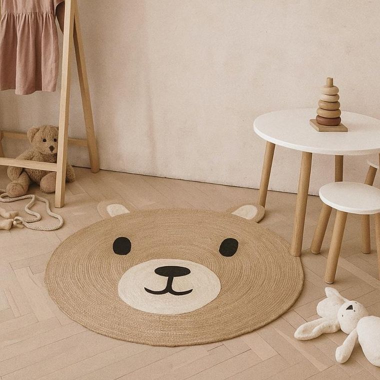 Kids Collection, Nimi, dywanik do pokoju dziecięcego, miś z uszkami, 117 cm