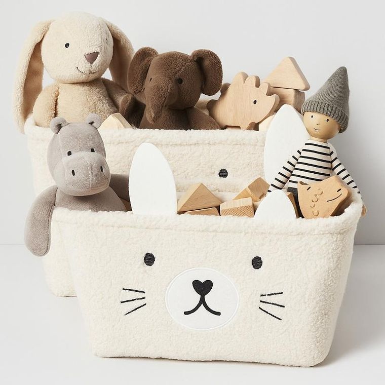 Kids Collection, Nimi, pluszowe koszyki na zabawki, 2 szt.