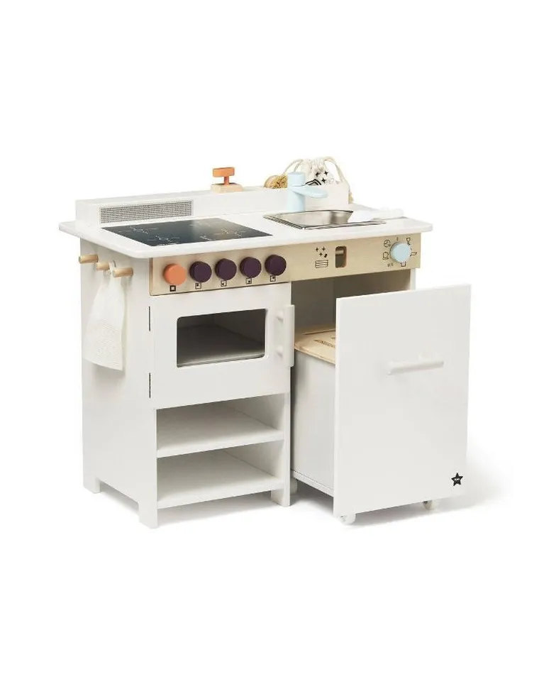 Kid's Concept, Kid's Hub, drewniana kuchnia ze zmywarką