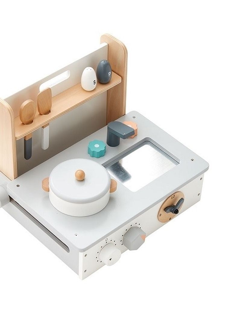 Kid's Concept, Kid's Hub, mini kuchnia drewniana, nature