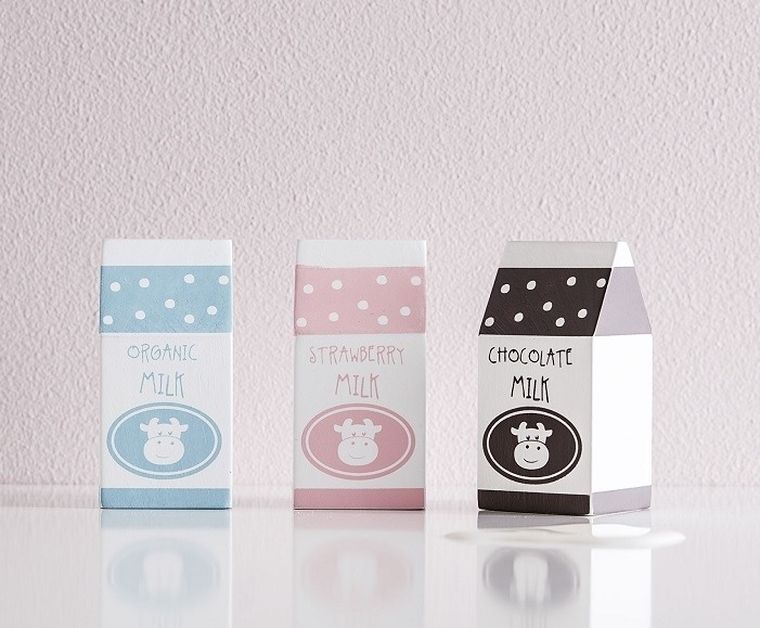 Kids Concept, mleko w kartonie drewnianym