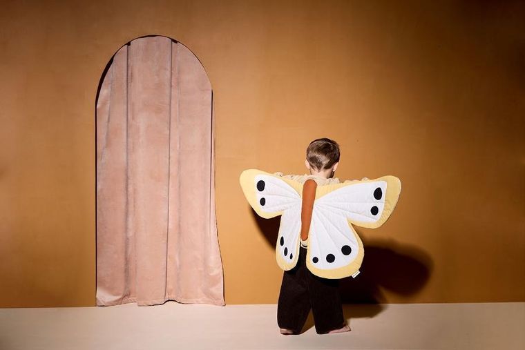 Kids Concept, skrzydła motyla, żółte, MAXI