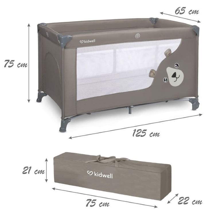 Kidwell, Blissy Duo, łóżeczko turystyczne, Beige