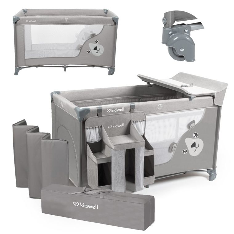 Kidwell, Blissy, łożeczko turystyczne, gray