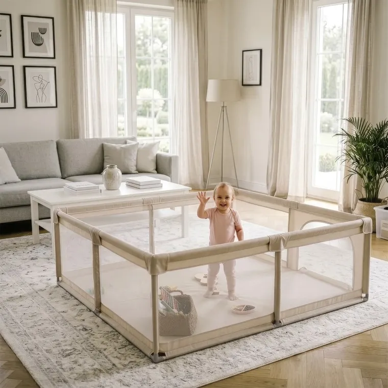 Kidwell, Fanko, kojec, beige, 130-130 cm