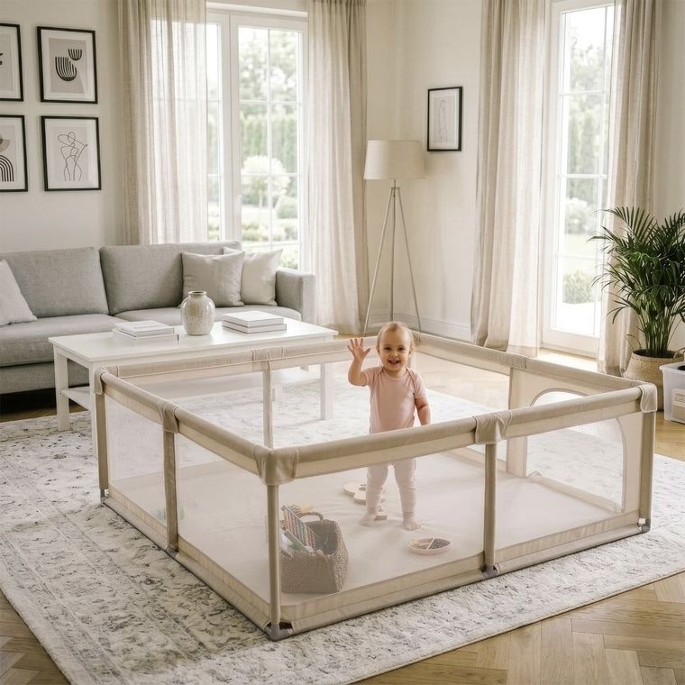 Kidwell, Fanko, kojec, beige, 180-200 cm