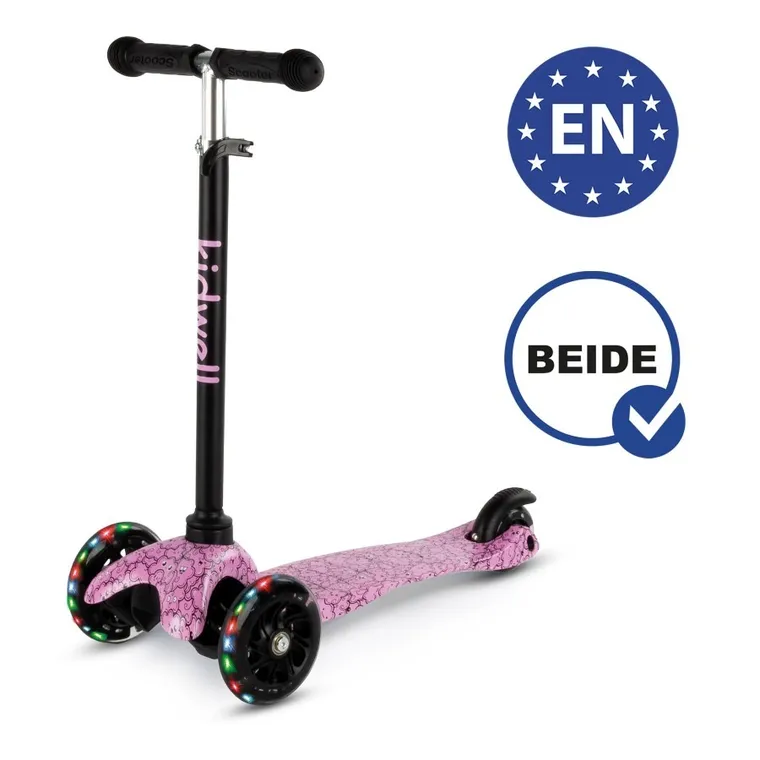 Kidwell, Uno, hulajnoga 3-kołowa LED, balansowa, clouds