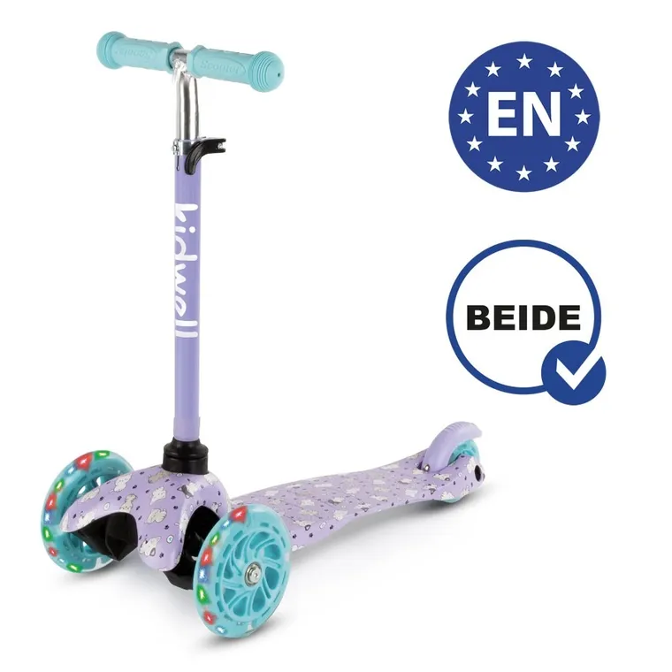 Kidwell, Uno, hulajnoga 3-kołowa LED, balansowa, kitty