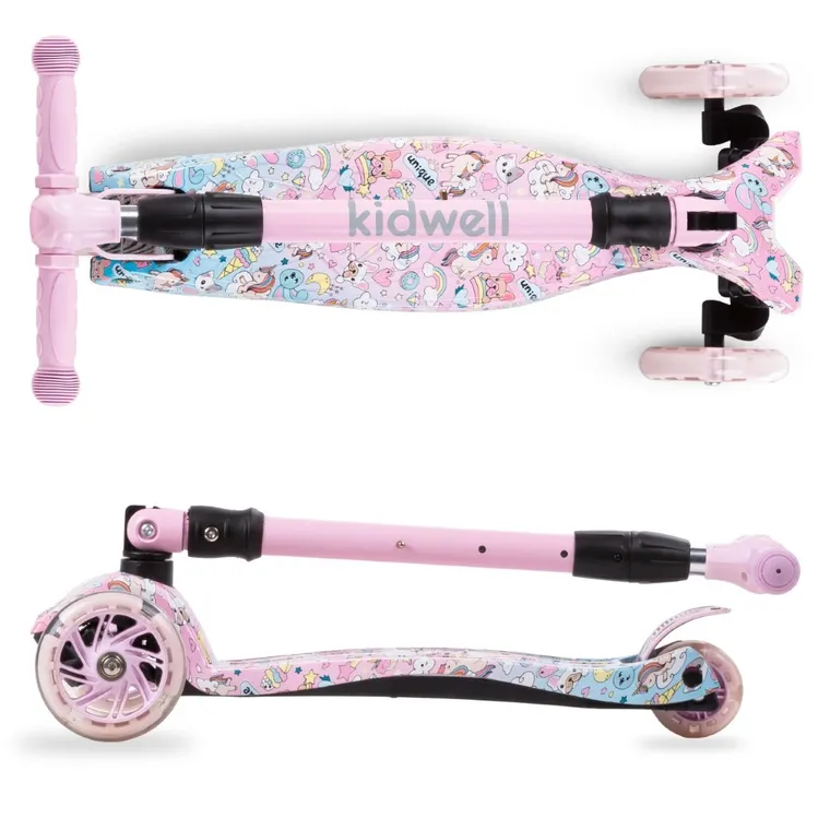 Kidwell, Vento, hulajnoga 3-kołowa, balansowa, różowa