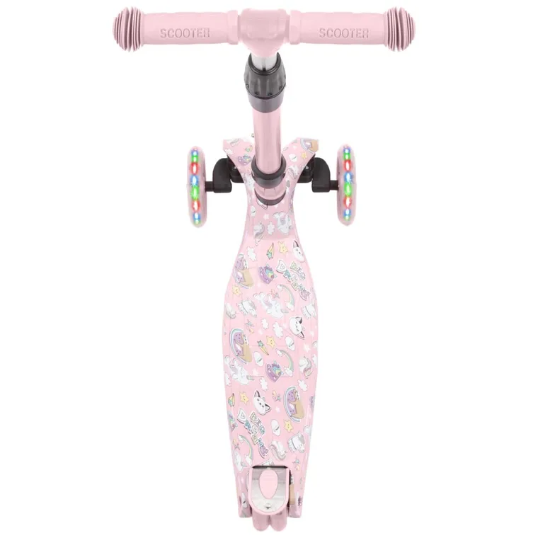 Kidwell, Vento, hulajnoga 3-kołowa, balansowa, różowa w jednorożce