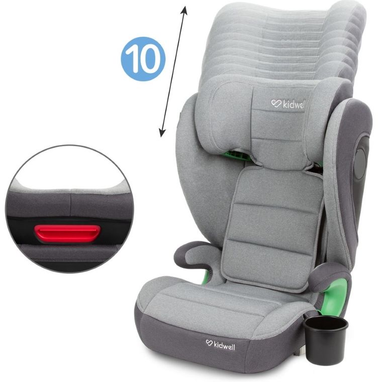 Kidwell, Weston, fotelik samochodowy, 2w1, light gray, 15-36 kg