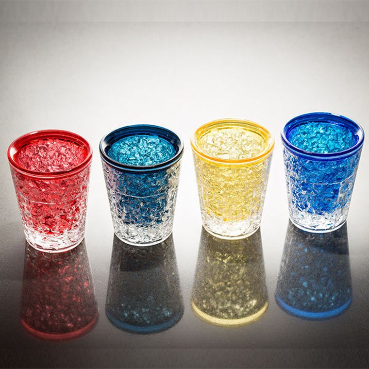 Kieliszki lodowe, kolorowe, 4 szt.