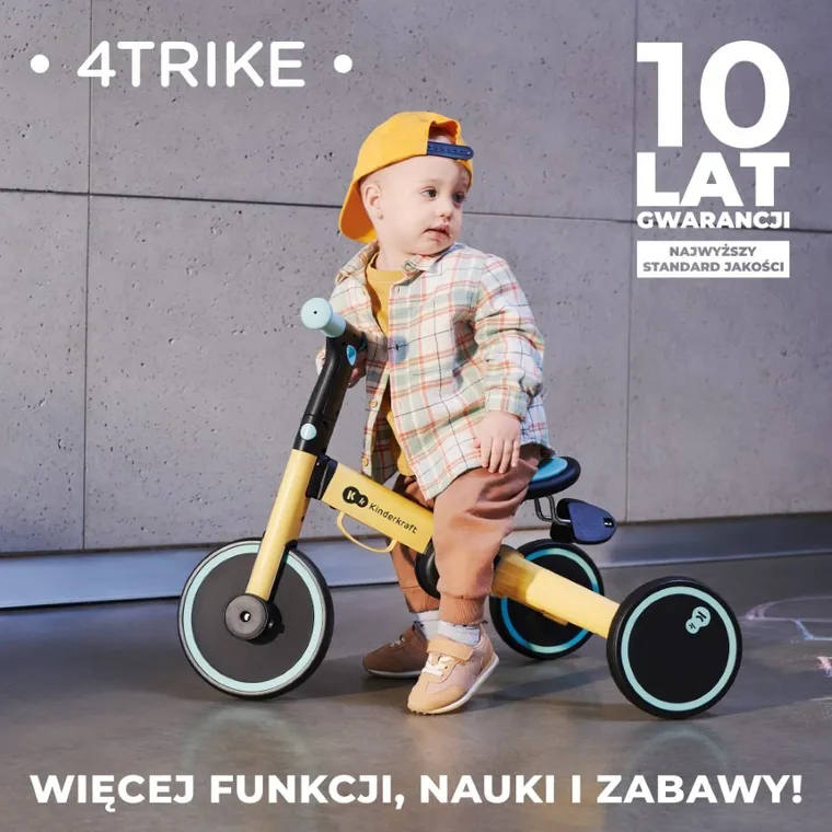 Kinderkraft, 4Trike, rowerek trójkołowy, Candy Pink