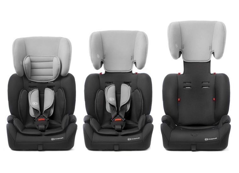 Kinderkraft, Concept, fotelik samochodowy, 9-36 kg, Black/Gray