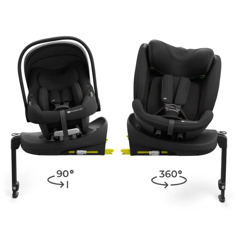 Kinderkraft, Endura Safe, 3w1, fotelik samochodowy, black