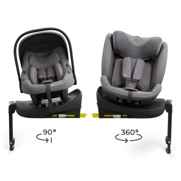 Kinderkraft, Endura Safe, 3w1, fotelik samochodowy, grey