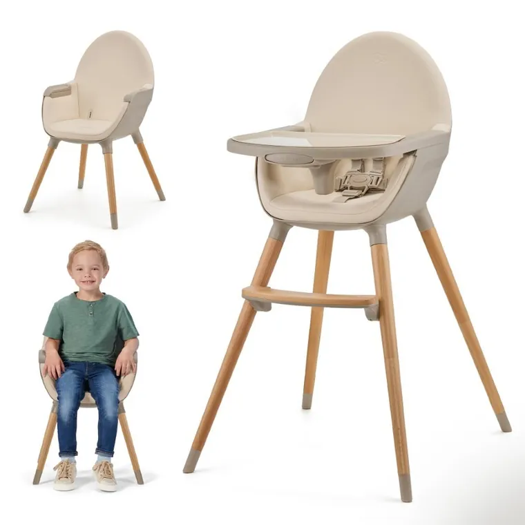 Kinderkraft, Fini 2, krzesełko do karmienia, Beige