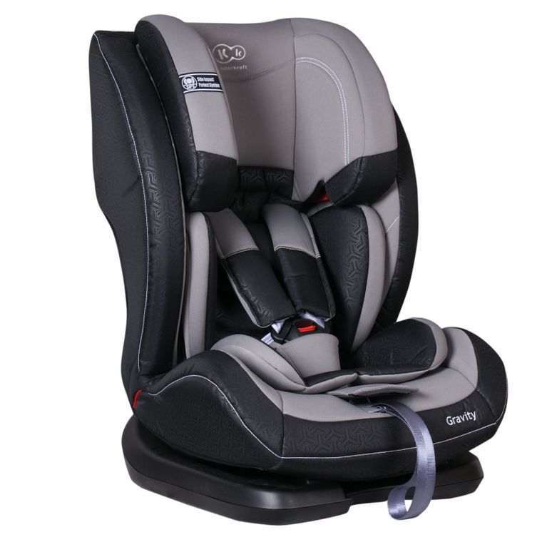 Kinderkraft, Gravity, fotelik samochodowy, 9-36 kg, szary