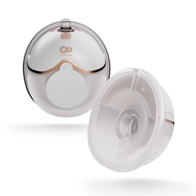 Kinderkraft, Hands-Free, pojedynczy laktator MamaFlow, gold