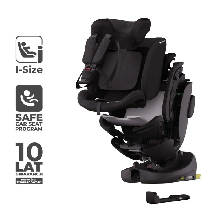 Kinderkraft, I-Fix, fotelik samochodowy, 61-150 cm, black