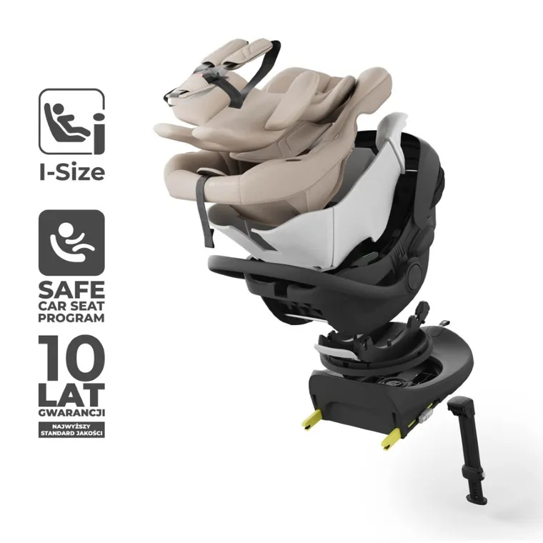 Kinderkraft, I-Lite, fotelik samochodowy, nosidełko, Beige, 40-86 cm