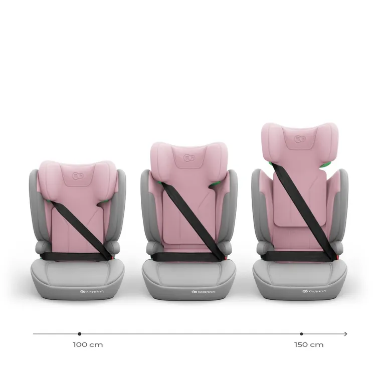 Kinderkraft, I-Spark 2 Plus, i-Size, fotelik samochodowy, pink, 100-150 cm