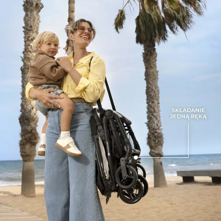 Kinderkraft, Indy 3, wózek spacerowy, coal black