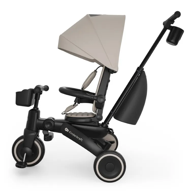 Kinderkraft, Jazz 3, rowerek trójkołowy 6w1, Beige