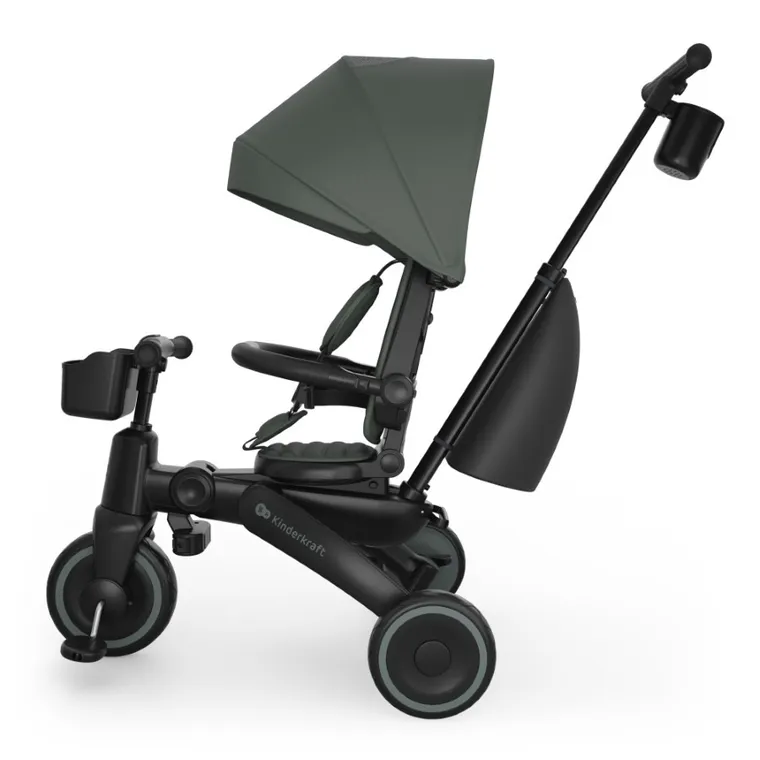 Kinderkraft, Jazz 3, rowerek trójkołowy 6w1, Green