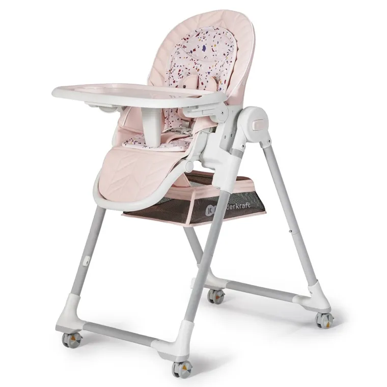 Kinderkraft, Lastree, krzesełko do karmienia, Pink