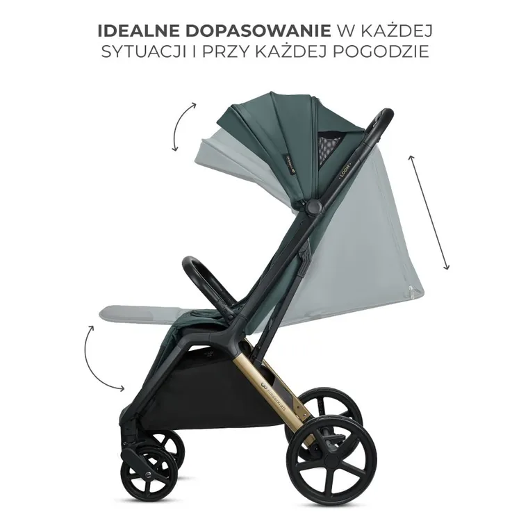Kinderkraft, Loom, wózek spacerowy, Jade Green