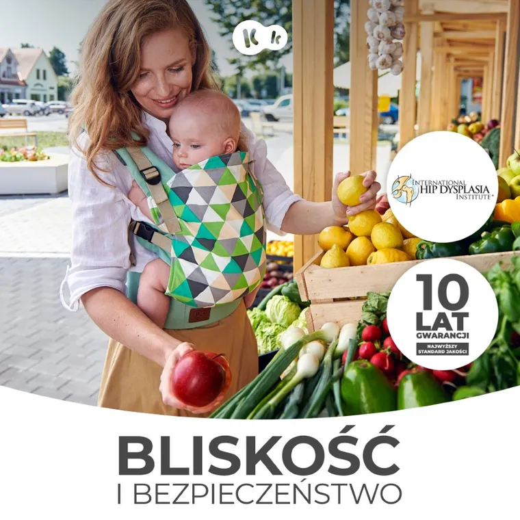 Kinderkraft, Nino Confetti, nosidełko, Denim