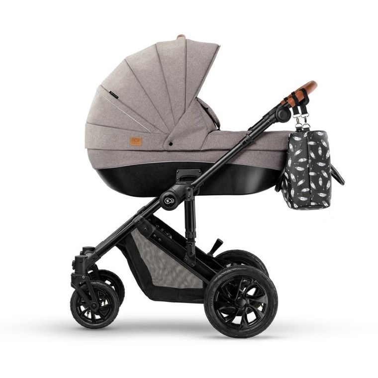 Kinderkraft, Prime, wózek wielofunkcyjny 2w1, Beige