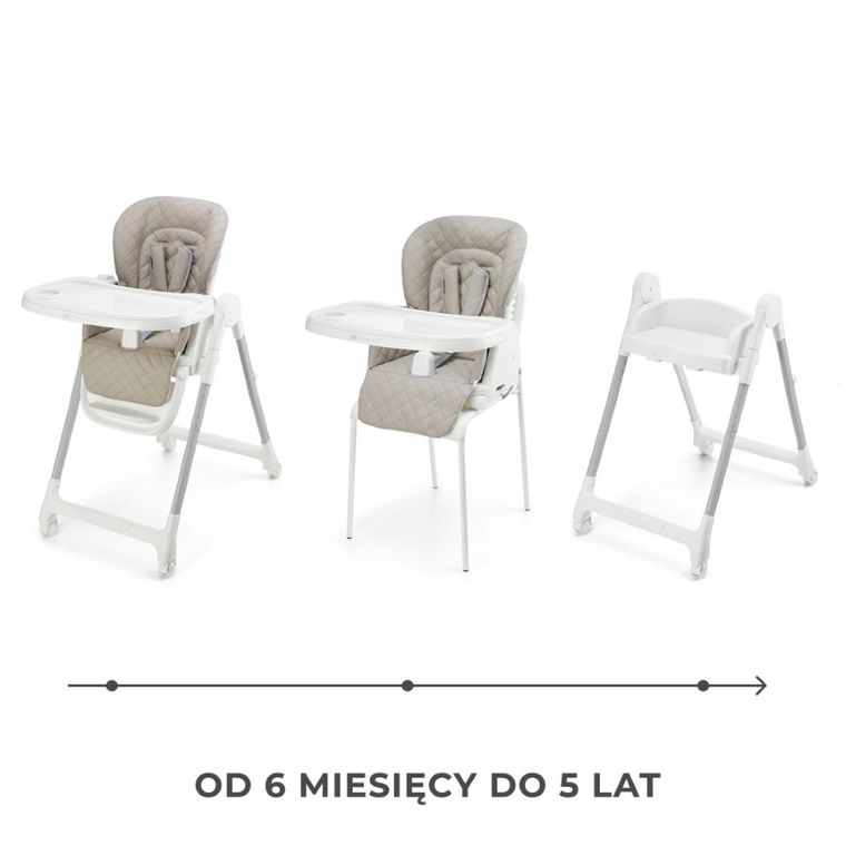 Kinderkraft, Tulo, krzesełko do karmienia, beige