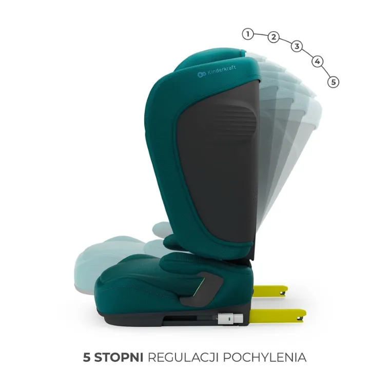Kinderkraft, Unity 2, i-Size, fotelik samochodowy, Green, 100-150 cm
